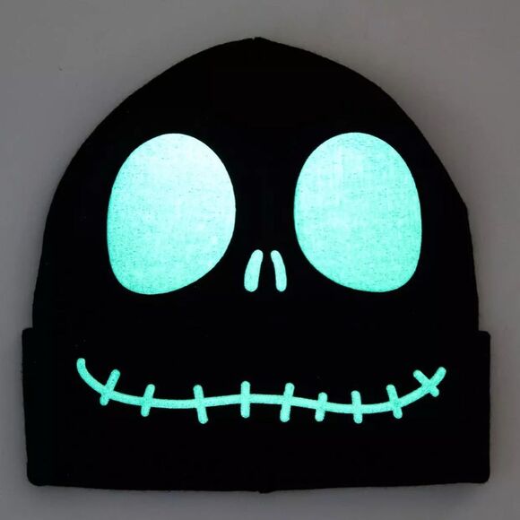 Nightmare Before Christmas Jack Skellington Glow in the Dark Beanie Unisex - Picture 1 of 5